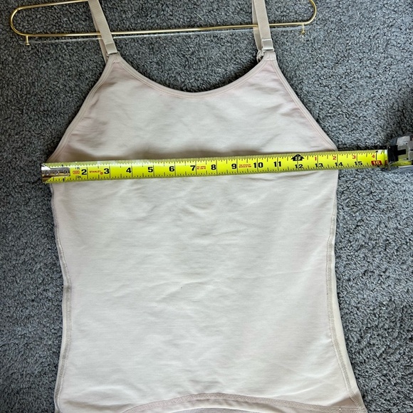 Women's Cream Tank Top Shapewear Upper Back Exposed - Picture 5 of 9